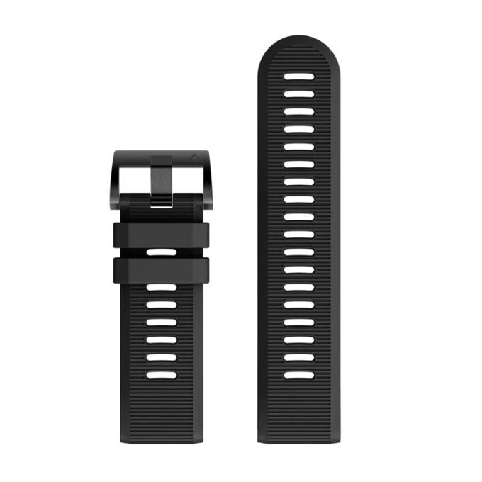 G.r70.1 Upright Black StrapsCo Silicone Strap For Garmin Fenix 5X