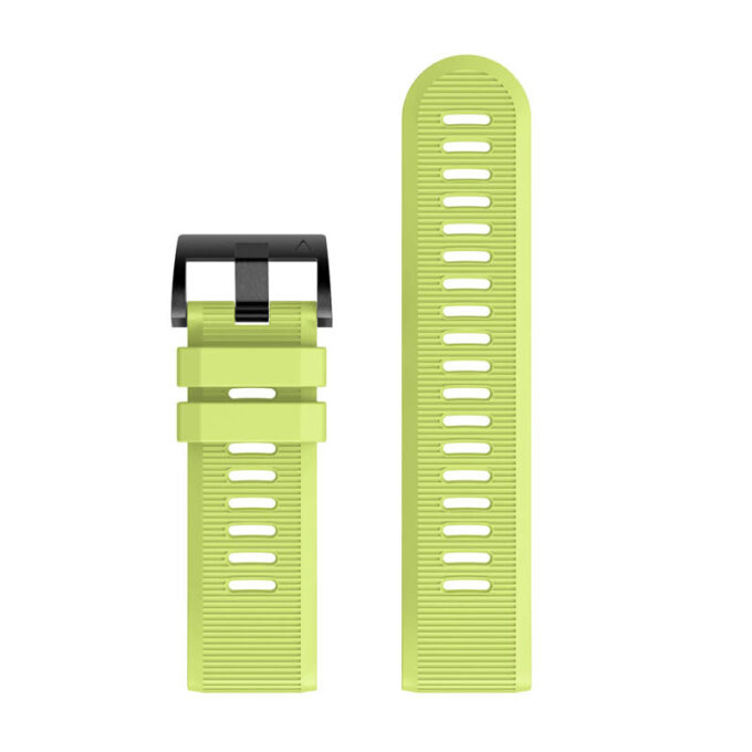 G.r70.11 Upright Lime Green StrapsCo Silicone Strap For Garmin Fenix 5X