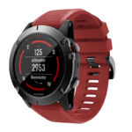 g.r70.6 Main Red StrapsCo Silicone Strap for Garmin Fenix 5X