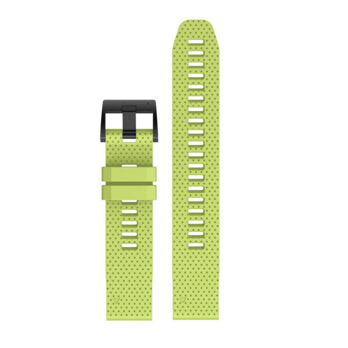 g.r72.11 Upright Lime Green StrapsCo Silicone Strap for Garmin Fenix 5 5 Plus 6 Forerunner 935 Quatix 5