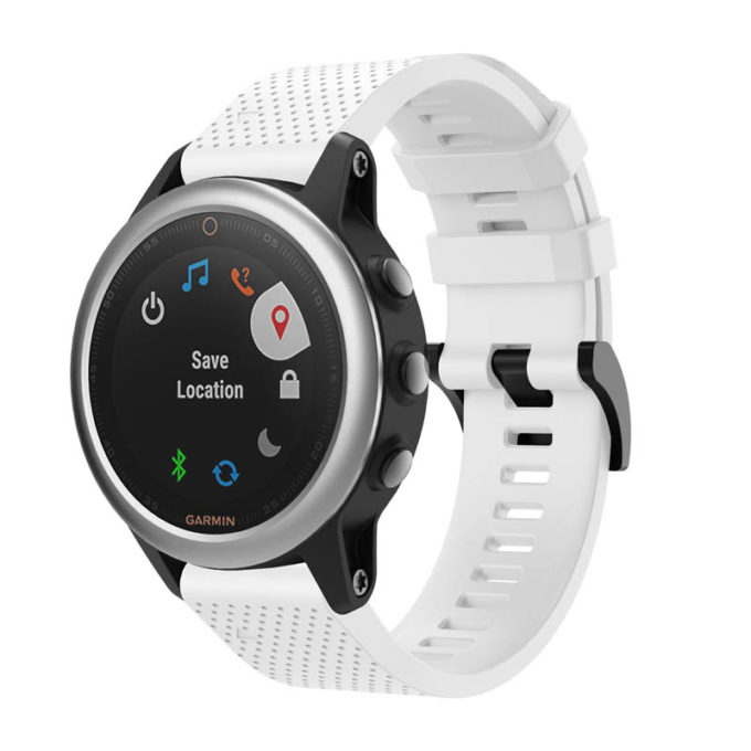 G.r72.22 Main White StrapsCo Silicone Strap For Garmin Fenix 5 5 Plus 6 Forerunner 935 Quatix 5 Approach S60 Instinct