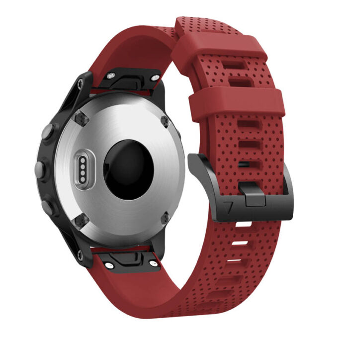 G.r72.6 Back Red StrapsCo Silicone Strap For Garmin Fenix 5 5 Plus 6 Forerunner 935 Quatix 5 Approach S60 Instinct