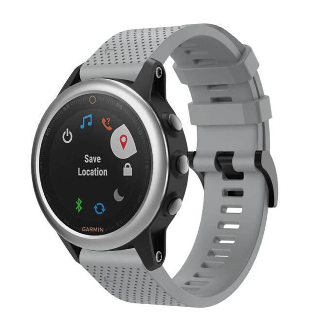 G.r72.7 Main Grey StrapsCo Silicone Strap For Garmin Fenix 5 5 Plus 6 Forerunner 935 Quatix 5 Approach S60 Instinct