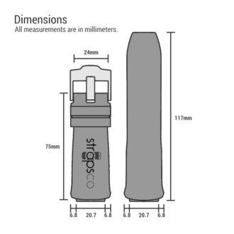r.ap1 Measurement Dimension Diagram with Logo