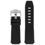 r.ap1 .1.bs Main Black with Silver Buckle StrapsCo Silicone Rubber Watch Band Strap for Audemars Piguet Royal Oak Concept 1