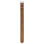 sp.dn7a.3 Upright Rust StrapsCo Woodland Single Pass NATO Strap Genuine Italian Leather Band