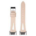 fb.l50.17 Upright Beige strapsco Vented Smooth Leather Strap for Fitbit Charge 5