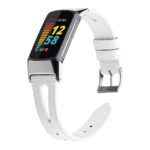 fb.l50.22 Main White strapsco Vented Smooth Leather Strap for Fitbit Charge 5