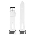 fb.l50.22 Upright White strapsco Vented Smooth Leather Strap for Fitbit Charge 5