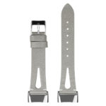 fb.l50.7 Upright Grey strapsco Vented Smooth Leather Strap for Fitbit Charge 5