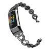 Fb.m157.mb Alt Black Strapsco Rhinestone Circle Link Bracelet For Fitbit Charge 5