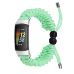 fb.ny46.11 Main Bright Green strapsco Nylon Braided Paracord Strap for Fitbit Charge 5