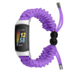 fb.ny46.18 Main Purple strapsco Nylon Braided Paracord Strap for Fitbit Charge 5