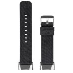 fb.ny48.1a Upright Black Denim strapsco Canvas Band for Fitbit Charge 5