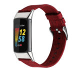 fb.ny48.6 Main Red strapsco Canvas Band for Fitbit Charge 5