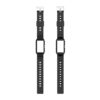 fb.r76.1 Upright Black strapsco Textured Protective Case Strap for Fitbit Charge 5