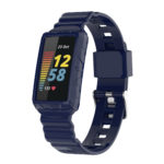 fb.r76.5 Main Navy Blue strapsco Textured Protective Case Strap for Fitbit Charge 5