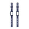 fb.r76.5 Upright Navy Blue strapsco Textured Protective Case Strap for Fitbit Charge 5