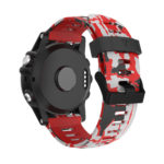 g.r37.6.mb Back Red Camo StrapsCo Silicone Rubber Replacement Watch Band Strap with Black Buckle for Garmin Fenix 5X 3 3 HR