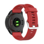 G.r62.6 Main Red StrapsCo Silicone Strap For Garmin Forerunner745 Rubber Watch Band