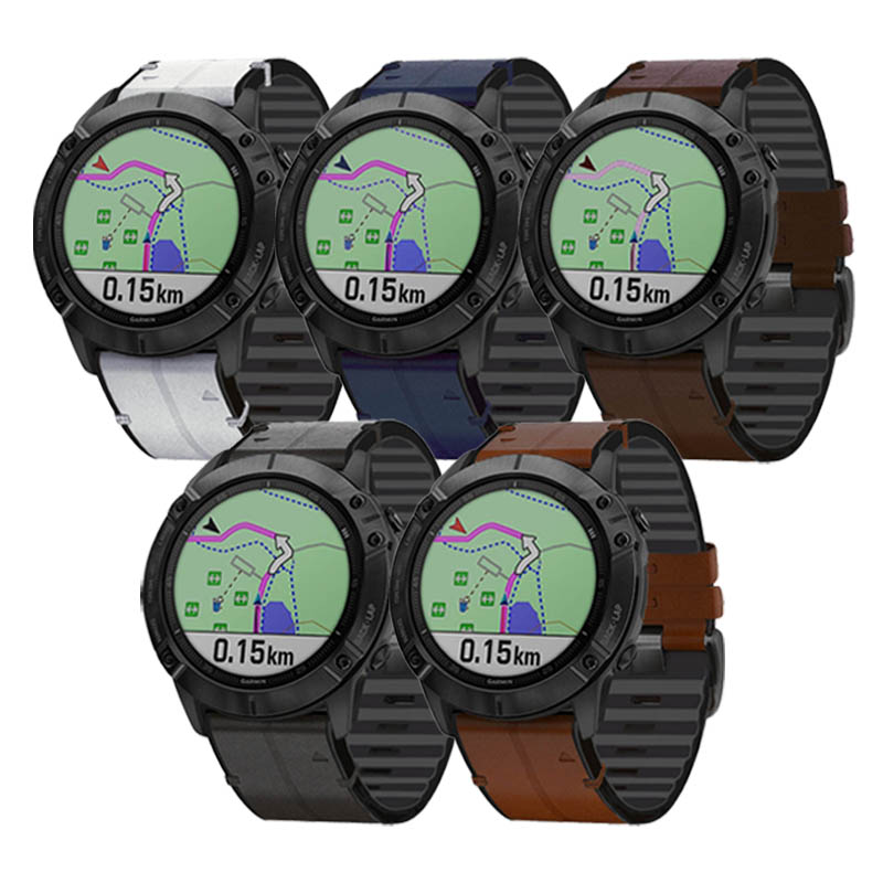Leather Watch Band For Garmin Fenix 5x 5x Plus For Fenix 3 3 Hr