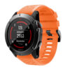 g.r70.12 Main Orange StrapsCo Silicone Strap for Garmin Fenix 5X 1