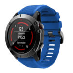 g.r70.5 Main Blue StrapsCo Silicone Strap for Garmin Fenix 5X 1