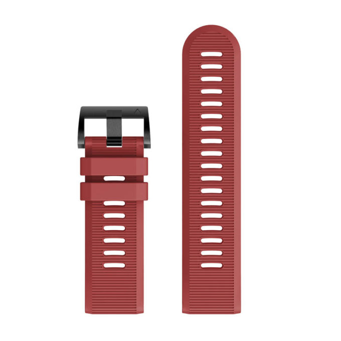 g.r70.6 Upright Red StrapsCo Silicone Strap for Garmin Fenix 5X 1