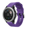 g.r71.18 Main Purple StrapsCo Silicone Strap for Garmin Fenix 5S Rubber Watch Band 1