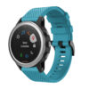 g.r71.5 Main Blue StrapsCo Silicone Strap for Garmin Fenix 5S Rubber Watch Band 1