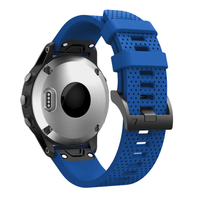 g.r71.5b Back Royal Blue StrapsCo Silicone Strap for Garmin Fenix 5S Rubber Watch Band 1