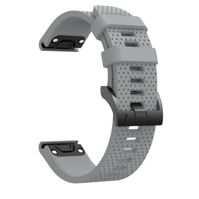 g.r71.7 Alternate Grey StrapsCo Silicone Strap for Garmin Fenix 5S Rubber Watch Band 1