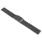 m.bd3 .mb Angle Black StrapsCo Vintage Beads of Rice II metal bracelet stainless steel strap