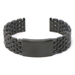 m.bd3 .mb Main Black StrapsCo Vintage Beads of Rice II metal bracelet stainless steel strap