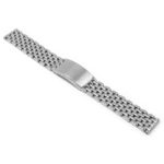 m.bd3 .ss Angle Silver StrapsCo Vintage Beads of Rice II metal bracelet stainless steel strap
