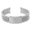 m.bd3 .ss Main Silver StrapsCo Vintage Beads of Rice II metal bracelet stainless steel strap