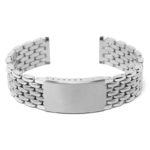 m.bd3 .ss Main Silver StrapsCo Vintage Beads of Rice II metal bracelet stainless steel strap