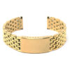 m.bd3 .yg Main Yellow Gold StrapsCo Vintage Beads of Rice II metal bracelet stainless steel strap