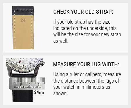Watch band size guide