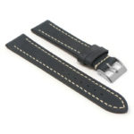 Df3.1 Angle Black StrapsCo Vintage Leather Strap With Stitching