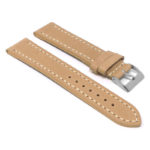 Df3.17 Angle Tan StrapsCo Vintage Leather Strap With Stitching
