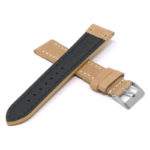 Df3.17 Cross Tan StrapsCo Vintage Leather Strap With Stitching