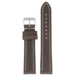 Df3.2 Main Dark Brown StrapsCo Vintage Leather Strap With Stitching