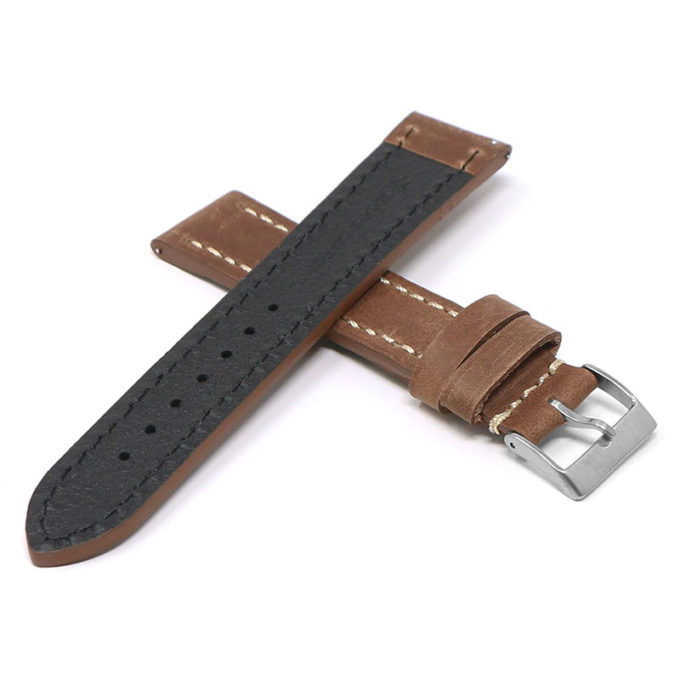 Vintage Padded Leather Band With Quick Release