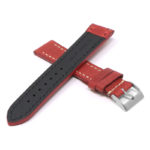 Df3.6 Cross Red StrapsCo Vintage Leather Strap With Stitching
