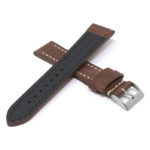 Df3.8 Cross Brown StrapsCo Vintage Leather Strap With Stitching