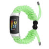 Fb.ny46.11 Main Bright Green Strapsco Nylon Braided Paracord Strap For Fitbit Charge 5 Edits