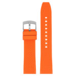 fk10.12 Orange Main StrapsCo DASSARI Textured FKM Rubber Strap w Curved Ends