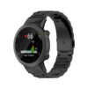 g.m23.mb Main Black StrapsCo Metal Link Bracelet for Garmin Forerunner 45 45S Stainless Steel Strap