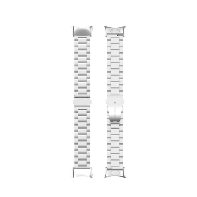 g.m23.ss Upright Silver StrapsCo Metal Link Bracelet for Garmin Forerunner 45 45S Stainless Steel Strap